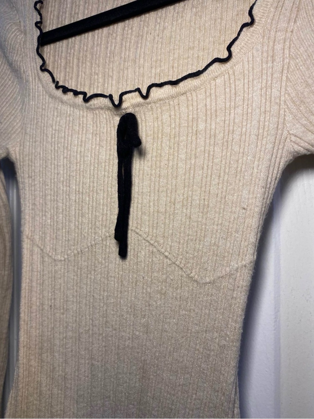 Olive + Oak Off White Body Contour Mini Dress - Picture 2 of 3